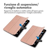 imoshion Cover a libro Trifold Apple iPad Pro 11 (2025) M5 / (2024) M4 - Oro rosa