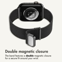 imoshion Milanees magnetisch bandje Apple Watch | 38/40/41/42 mm - Zwart