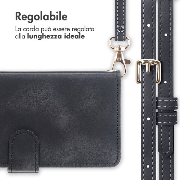 imoshion Cover a libro con Cordino Samsung Galaxy A57 (5G) - Nero