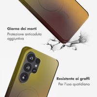 Selencia Cover Posteriore Vivid Samsung Galaxy S26 Ultra - Gradient Olive Dust