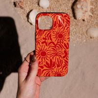 Selencia Cover posteriore Vivid con MagSafe Apple iPhone 15 - Tropical Vibes Apricot