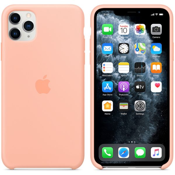 Apple Cover in Silicone Apple iPhone 11 Pro Max - Grapefruit