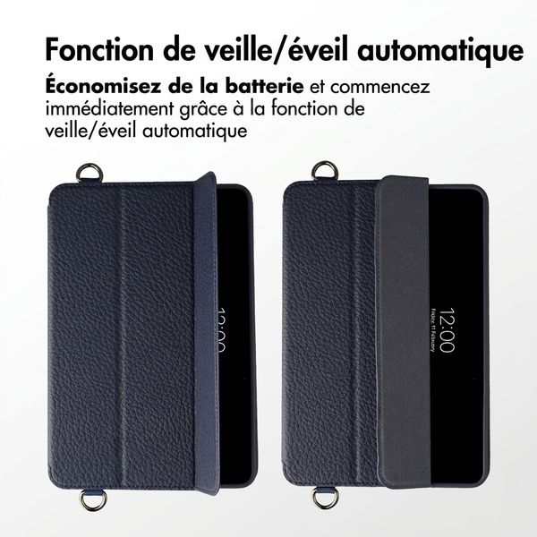 Accezz Trifold Bookcase met handstrap Apple iPad Mini 5 (2019) / Mini 4 (2015) - Donkerblauw