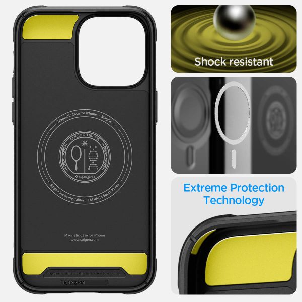 Spigen Cover Rugged Armor con MagSafe Apple iPhone 14 Pro Max - Nero