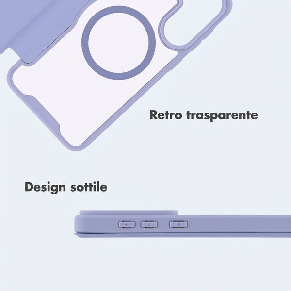 imoshion Bookcase trasparente con MagSafe Samsung Galaxy A57 (5G) - Lilla