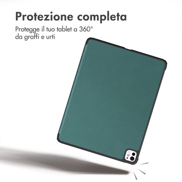 imoshion Cover a libro Trifold Apple iPad Pro 11 (2025) M5 / (2024) M4 - Verde scuro