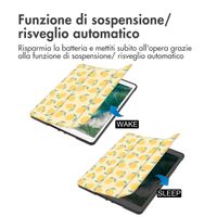 imoshion Cover Trifold Design Apple iPad 6 (2018) 9.7 pollici / iPad 5 (2017) 9.7 pollici / Air 2 (2014)/Air 1 (2013) - Citrus Dream