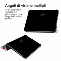 imoshion Cover Trifold Design Apple iPad 11 (2025) 11 pollici A16 / iPad 10 (2022) 10.9 pollici - Cherry Check
