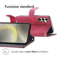 imoshion Cover a libro con Cordino Samsung Galaxy S25 Plus - Rosso