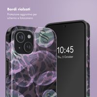 Selencia Cover posteriore Vivid con MagSafe Apple iPhone 15 - Leo Bubble Green