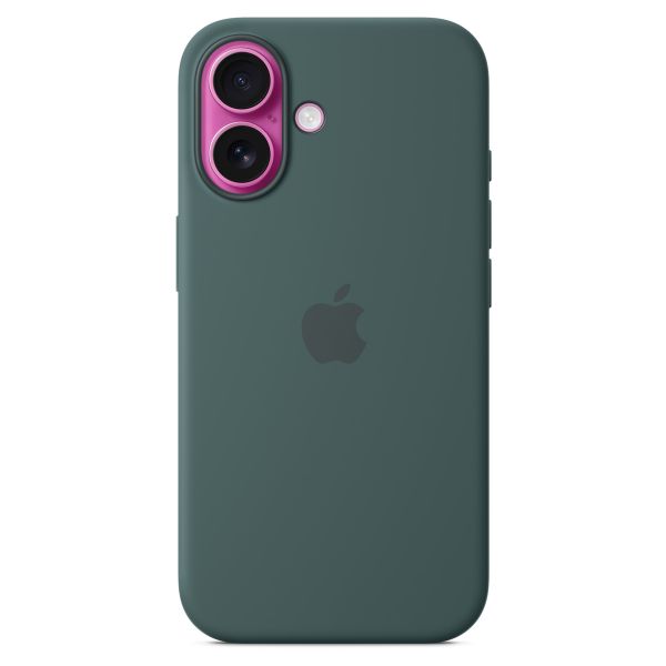Apple Cover Posteriore in Silicone con MagSafe Apple iPhone 16 - Lake Green