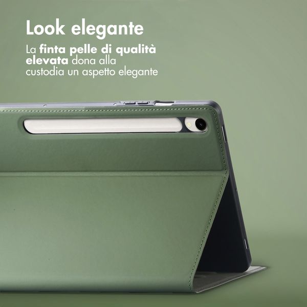 Accezz Cover Tablet Classica Samsung Galaxy Tab S10 Ultra / Tab S9 Ultra - Verde