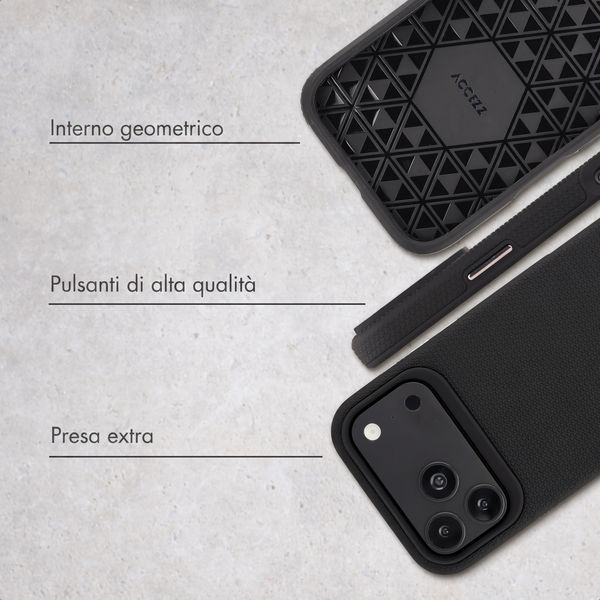 Accezz Cover Posteriore Resistente con MagSafe Apple iPhone 18 Pro Max / 17 Pro Max - Nero