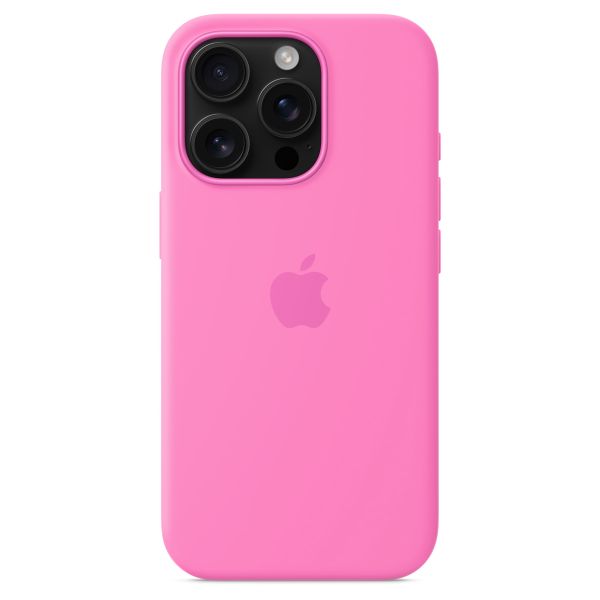 Apple Cover Posteriore in Silicone con MagSafe Apple iPhone 16 Pro - Peony Pink