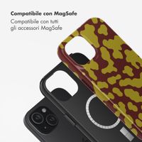 Selencia Cover posteriore Vivid con MagSafe Apple iPhone 15 - Moo'd Olive Dust