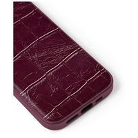 iDeal of Sweden Cover posteriore in pelle vegana MagSafe Apple iPhone 13 / 13 Pro / 14 / 16e - Fine Wine Croco