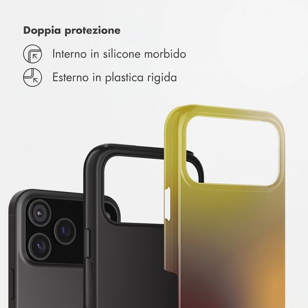 Selencia Cover Posteriore Vivid Apple iPhone 17 Pro - Gradient Olive Dust