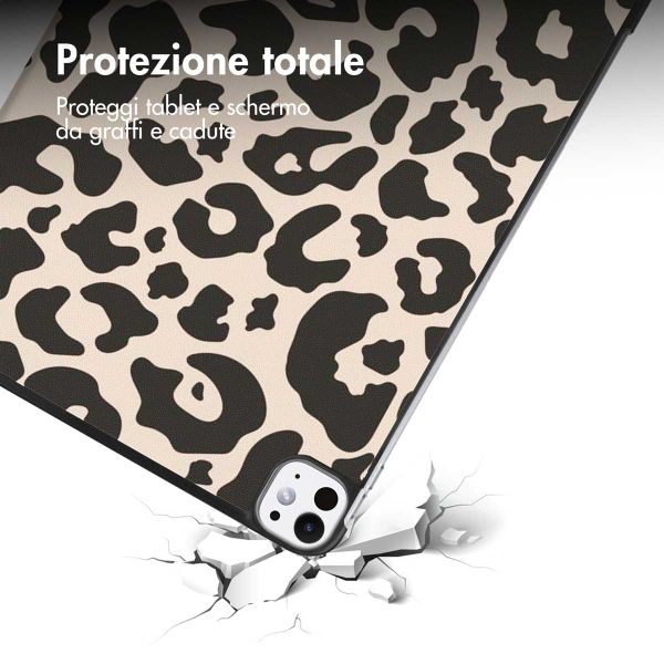 imoshion Cover Trifold Design Apple iPad Pro 11 (2025) M5 / (2024) M4 - Leopard