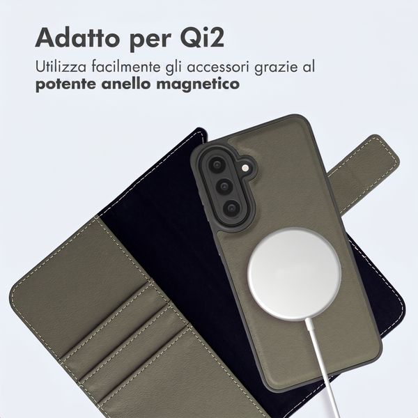 imoshion Cover a libro di lusso 2-in-1 rimovibile Samsung Galaxy A57 (5G) - Verde