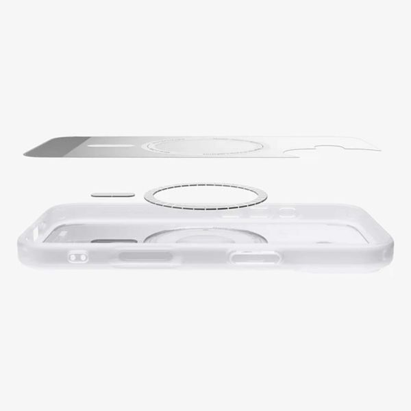 Spigen Cover Posteriore Ultra Ibrida con MagSafe Apple iPhone 17 - Classic Silver