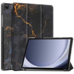 imoshion Cover Trifold Design Samsung Galaxy Tab A9 Plus - Black Marble