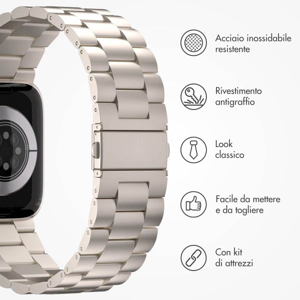 imoshion Cinturino in acciaio Apple Watch | 44/45/46/49 mm - Starlight