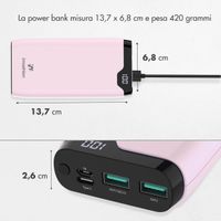 imoshion Powerbank - 20.000 mAh - Quick Charge e Power Delivery - Rosa