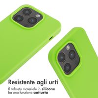 imoshion Cover in Silicone con Cordino Apple iPhone 14 Pro - Fluor Groen