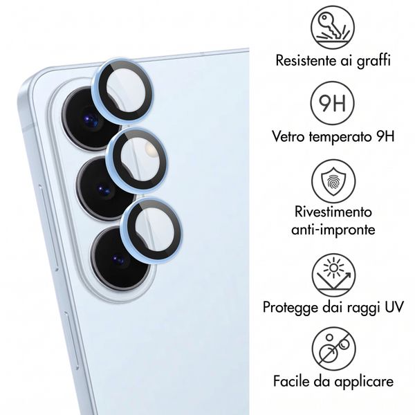 imoshion 2 Pack protezione lente fotocamera per Samsung Galaxy S26 / S26 Plus - Sky Blue