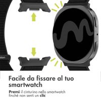 imoshion Cinturino in nylon Samsung Galaxy Watch 8 (40/44mm) / Classic (46mm) - Nero
