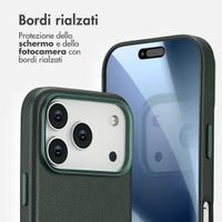 Accezz Cover in Pelle con MagSafe Apple iPhone 17 Pro - Cedar Green