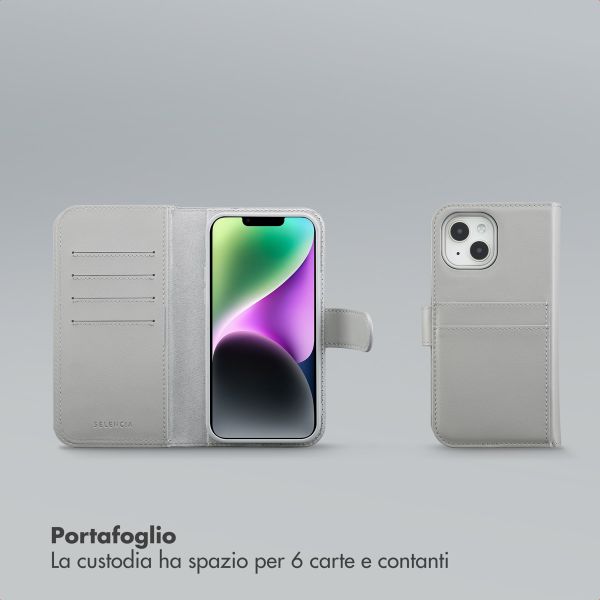 Selencia Libreria rimovibile Olyn con MagSafe Apple iPhone 14 / 13 - Grigio