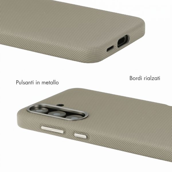Accezz Cover Mesh con MagSafe Samsung Galaxy S25 / S24 - Grigio scuro
