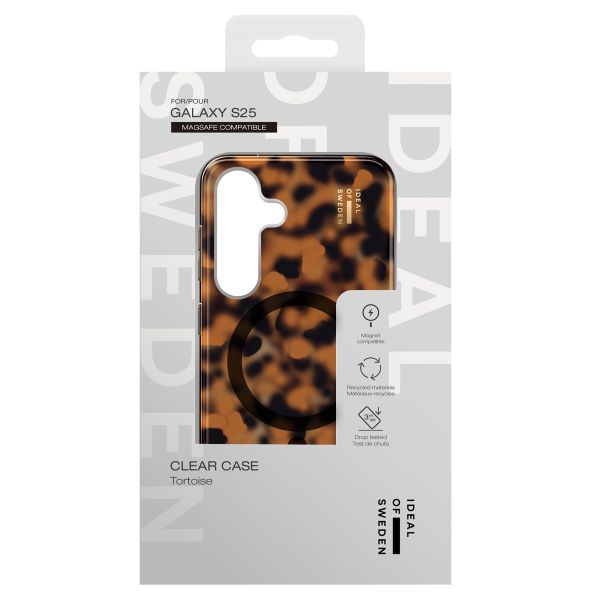iDeal of Sweden Cover Trasparente con MagSafe Samsung Galaxy S25 - Tortoise