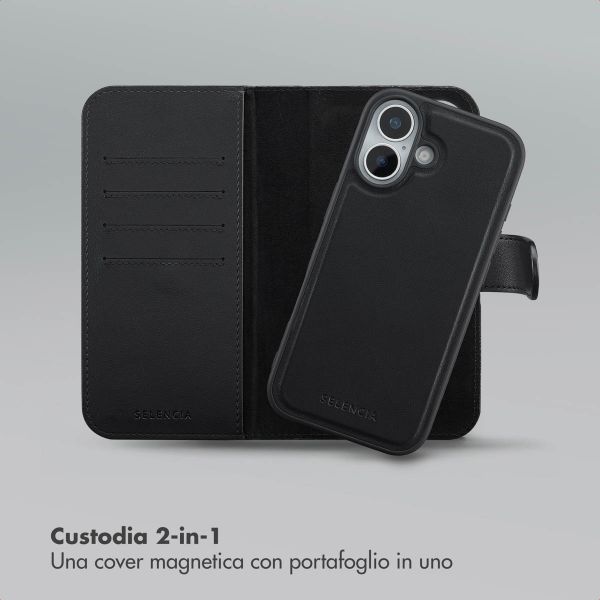 Selencia Libreria rimovibile Olyn con MagSafe Apple iPhone 17 - Nero
