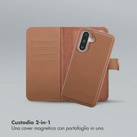 Selencia Libreria rimovibile Olyn con MagSafe Samsung Galaxy A36 - Marrone