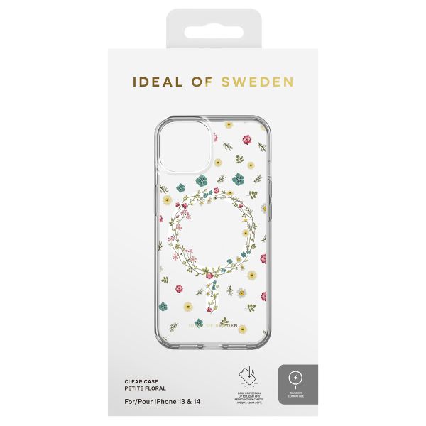 iDeal of Sweden Cover Trasparente con MagSafe Apple iPhone 14 / 13 - Petite Floral