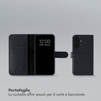 Selencia Libreria rimovibile Olyn con MagSafe Samsung Galaxy A37 (5G) - Nero