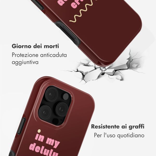 Selencia Cover posteriore Vivid con MagSafe Apple iPhone 16 Pro - Delulu