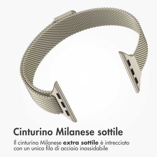 imoshion Cinturino sottile Milanese Apple Watch | 38/40/41/42 mm - Champagne
