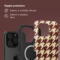 Selencia Cover posteriore Vivid con MagSafe Apple iPhone 16 Pro Max - Pied-de-Poule