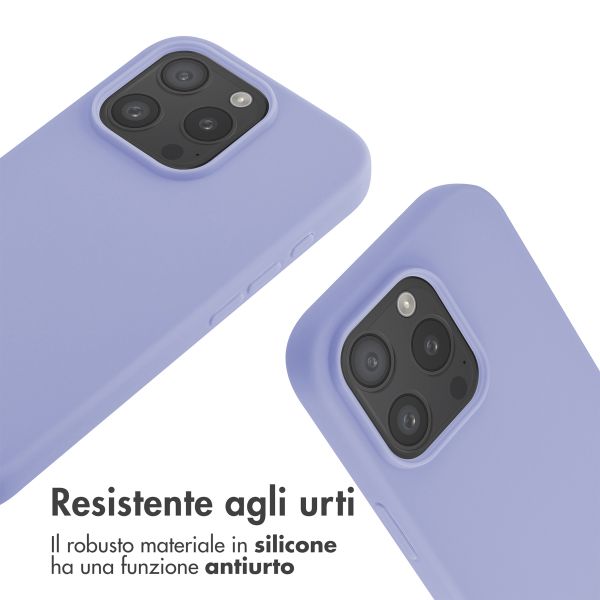 imoshion Cover in Silicone con Cordino Apple iPhone 16 Pro - Viola