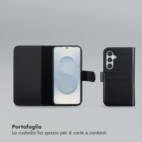 Selencia Libreria rimovibile Olyn con MagSafe Samsung Galaxy S25 / S24 - Nero