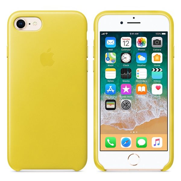 Apple Cover in Pelle iPhone SE (2022 / 2020) / 8 / 7 - Spring Yellow