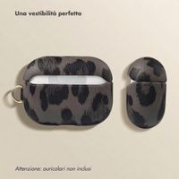 Selencia Cover Sabi stampa pantera  Apple Airpods Pro 3 - Midnight Black