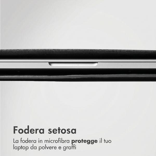 Accezz Cover in pelle per Apple MacBook 13 pollici - Laptopsleeve - Nera