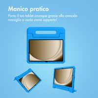 imoshion Cover Posteriore Kidsproof con Maniglia Samsung Galaxy Tab A11 Plus / A9 Plus - Blu