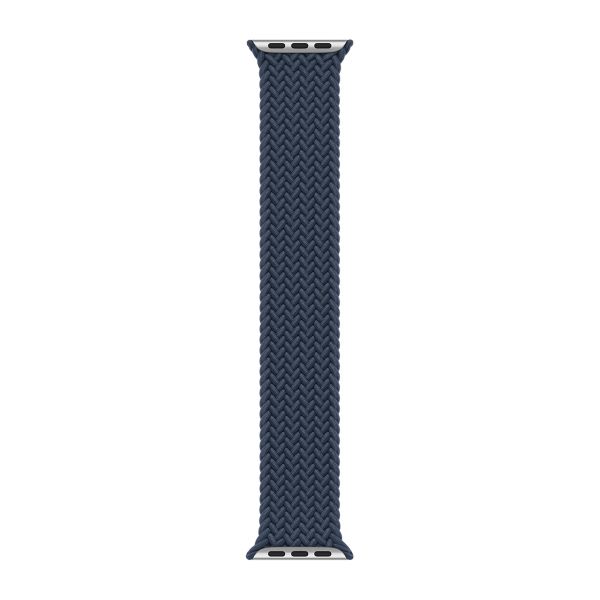 Apple Cinturino Solo intrecciato Apple Watch | 44/45/46/49 mm - Taglia 10 - Abyss Blue