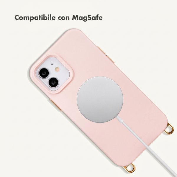 Selencia Cover posteriore Rivièra con MagSafe con ganci rimovibili iPhone 12 / 12 Pro - Sorbet Pink