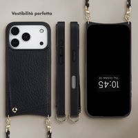 Selencia Cover per telefono Nova con cordino e portacarte Apple iPhone 17 Pro - Nero